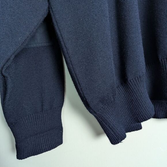 Paul & Shark Wool bleand crew neck sweater 1/4 button front size large - Picture 4 of 9